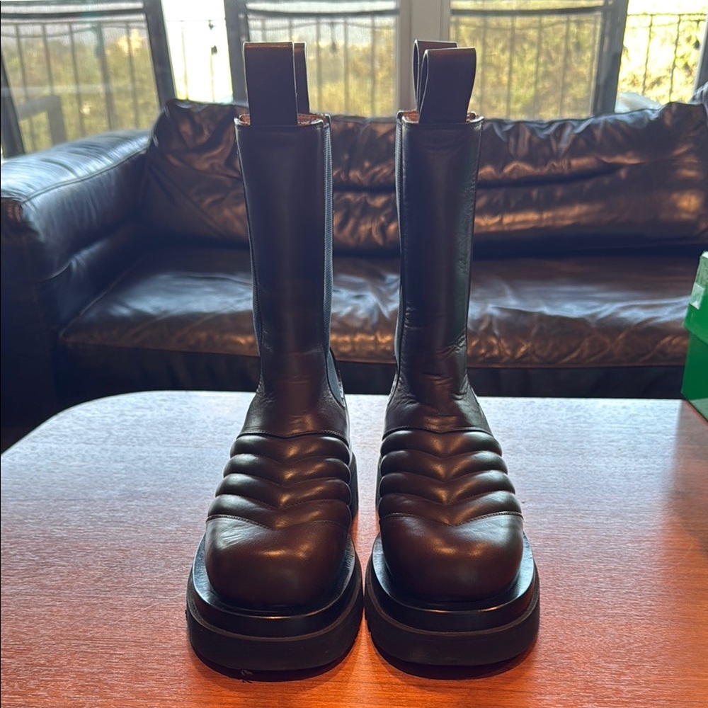 Bottega Veneta Brown Leather Boots